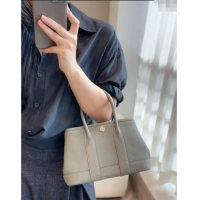 Grade Design Hermes Garden Party Mini Bag 23cm in Germany Leather H9042 Cloud Grey 2025