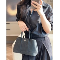 Buy Fashionable Hermes Garden Party Mini Bag 23cm in Germany Leather H9042 Black/Silver 2025