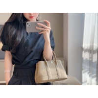 New Fashion Hermes Garden Party Mini Bag 23cm in Germany Leather H9042 Alpha Beige 2025