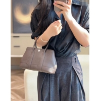 Good Taste Hermes Garden Party Mini Bag 23cm in Germany Leather H9042 Ebony 2025