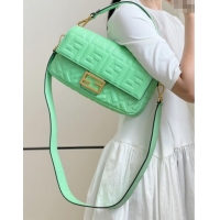 Promotional Fendi Baguette Medium Nappa Leather Bag 0135M Light Green 2025