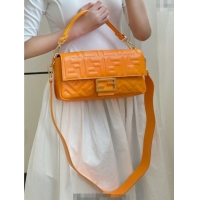 Trendy Design Fendi Baguette Medium Nappa Leather Bag 0135M Light Orange 2025