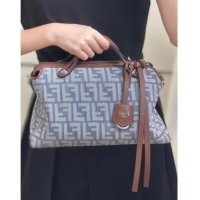 New Fashion Fendi By The Way Selleria Medium Bag in Blue denim-effect FF jacquard 8665M 2025