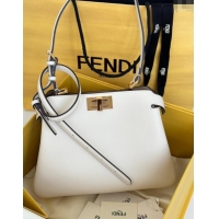 Good Taste Fendi Peekaboo Soft Small Bag in Leather 80175 White 2025