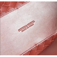 Famous Brand Bottega Veneta Medium Andiamo Top Handle Bag in Intrecciato Leather 743572 Sapele Red 2025