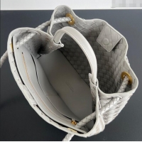Promotional Bottega Veneta Medium Andiamo Top Handle Bag in Intrecciato Leather 743572 Sterling Grey 2025