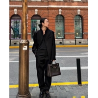 Well Crafted Bottega Veneta Medium Andiamo Top Handle Bag in Intrecciato Leather 743572 Fondant Brown 2025