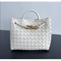 Promotional Bottega Veneta Small Andiamo Top Handle Bag in Intrecciato Leather 743568 Sea Sault 2025