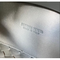 Top Design Bottega Veneta Small Andiamo Top Handle Bag in Intrecciato Leather 743568 Slate Grey 2025