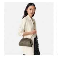 Top Grade Bottega Veneta Small Lauren 1980 Chain Bag in Padded Intrecciato Leather 804038 Matcha Green 2025
