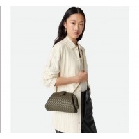 Famous Brand Bottega Veneta Small Lauren 1980 Chain Bag in Padded Intrecciato Leather 804038 Sapele Red 2025