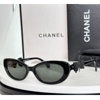 Modern Classic Chanel Sunglasses with Bow CH9181Q1 Black/Grey 2025