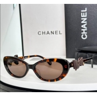 Cheap Price Chanel Sunglasses with Bow CH9181Q1 Brown 2025
