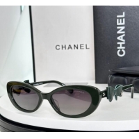 Buy Fashionable Chanel Sunglasses with Bow CH9181Q1 Green 2025