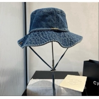 Top Quality Burberry Denim Bucket Hat B071804 Blue 2025
