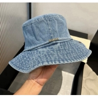 Best Quality Burberry Denim Bucket Hat B071805 Light Blue 2025