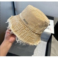 Well Crafted Prada Denim Bucket Hat P071813 Light Brown 2025