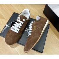 Purchase Prada Suede Sneakers Cocoa Brown 2025 PR082501