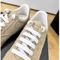Perfect Prada Suede Sneakers Beige 2025 PR082501