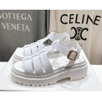 Pretty Style Prada Calf Leather sandals White 2025 PR082502