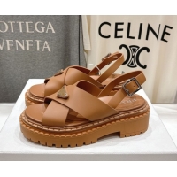 Best Product Prada Rubber sandals Brown 2025 PR082506