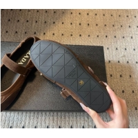 Low Price Prada Fabric and Suede ballerinas flat Brown 2025 PR082508