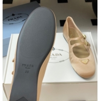 Good Looking Prada Satin ballerinas flat Nude 2025 1F794N