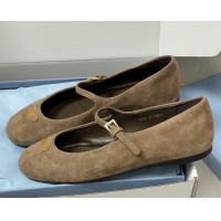 Classic Specials Prada Suede ballerinas flat Beige 2025 1F793N