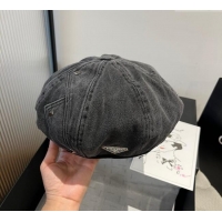 High Quality Cheap Prada Beret 0724 Black 2025