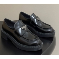 Good Looking Prada Brushed leather loafers Black 2025 1D246M