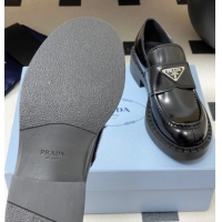 Good Looking Prada Brushed leather loafers Black 2025 1D246M