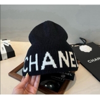 Original Cheap Chanel Knit Hat CH0909088 Black 2025