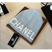 Well Crafted Chanel Knit Hat CH0909088 Blue 2025