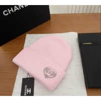 Spot Bulk Chanel Knit Hat with Heart CH0909092 Pink 2025