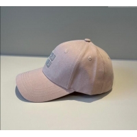 New Product Miu Miu Canvas Baseball Hat with Strass MM090912 Pink 2025