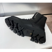 Grade Quality Celine Triomphe Rangers Mid Lace-up Boots 5cm in Calfskin Black 2025 CE082606