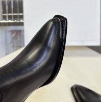 Purchase Celine Calfskin Heel Ankle Boots 4.5cm Black 2025 CE082609
