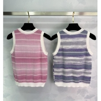 ​Classic Discount Chanel Knit Vest 061001 Pink 2025