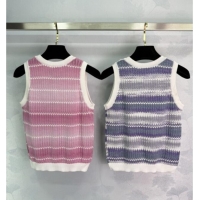 ​Best Quality Chanel Knit Vest 061001 Purple 2025