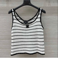Newly Launched Chanel Knit Vest 061105 White 2025