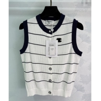 ​New Cheap Chanel Knit Vest 061107 White 2025