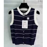 ​New Fashion Chanel Knit Vest 061107 Black 2025