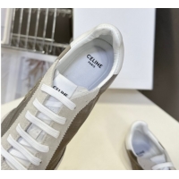 Good Quality Celine Racer Low top Sneakers in Nylon and Suede Grey 50826140