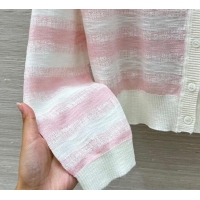Inexpensive Dior Striped Cardigan DR061110 Pink 2025