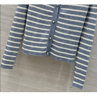 ​Inexpensive Dior Striped Cardigan DR061111 Grey 2025
