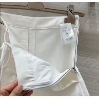 Best Product Dior Cotton Laced-up Shorts DR061205 White 2025