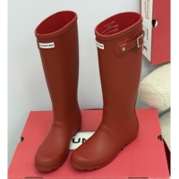 Good Looking Chanel Hunter Rubber Rain Boots Red 5082826