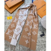 Inexpensive Louis Vuitton LV Essential Wool Long Scarf 34x186cm LV091008 Brown 2025