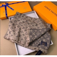 Market Sells Louis Vuitton Monogram Classic Wool Long Scarf 40x185cm LV091011 Beige 2025