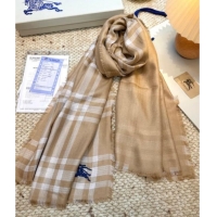 Unique Discount Burberry Wool Long Scarf BR091014 Camel 2025